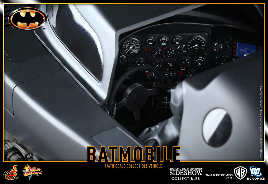 Batman 1989 BATMOBILE 1/6 scale action figure accessory by Hot Toys