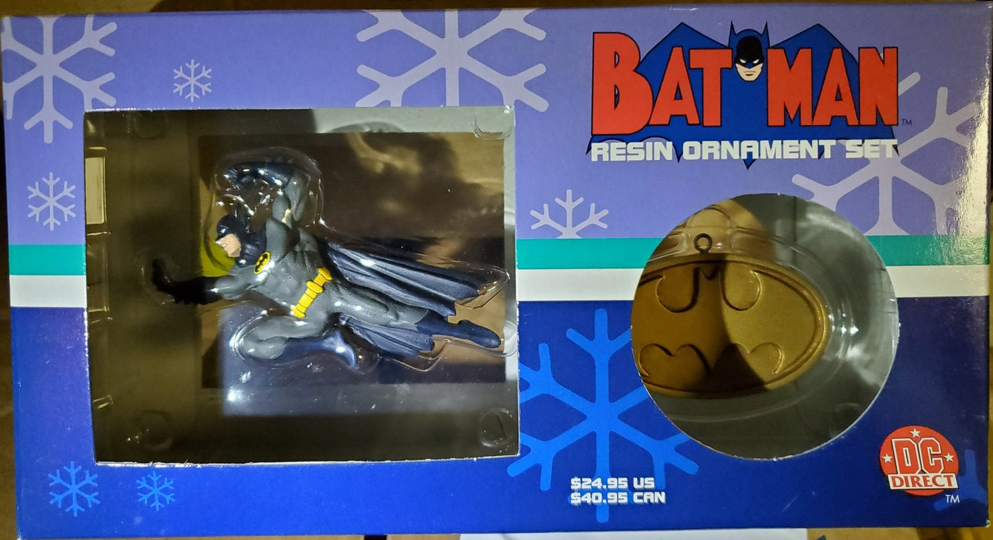 Batman resin Christmas ornament set
