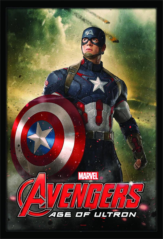 Captain America textured poster