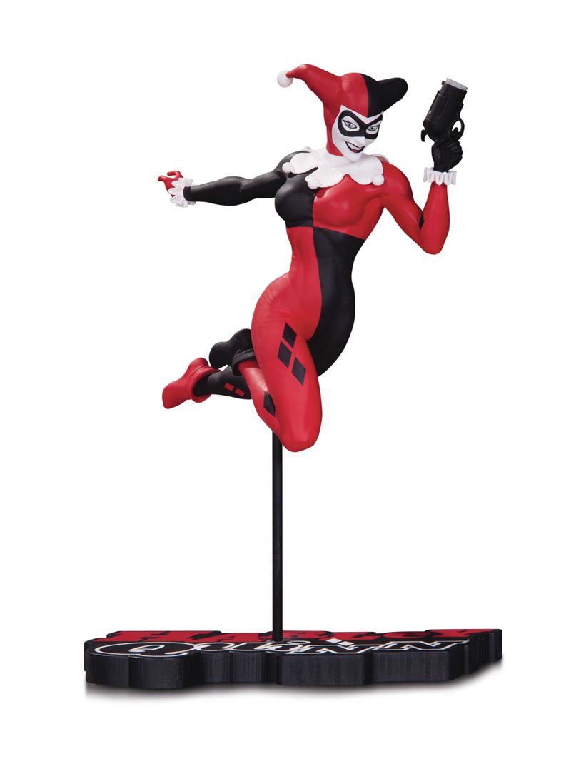 Harley Quinn Black White and Red statue
