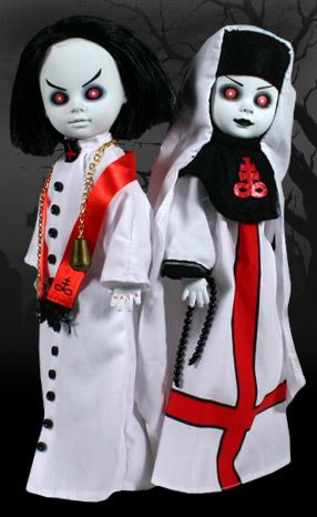 Living Dead Dolls Sinister Minister Bad Habit doll set