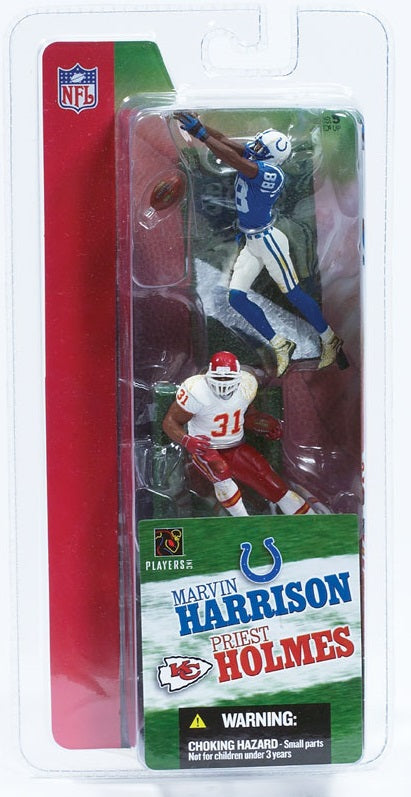 NFL 3 inch series 1 Marvin Harrison | Priest Holmes action figure 2 pack