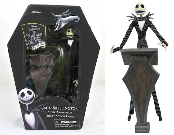 Nightmare Before Christmas Silver Anniversary JACK SKELLINGTON Deluxe action figure