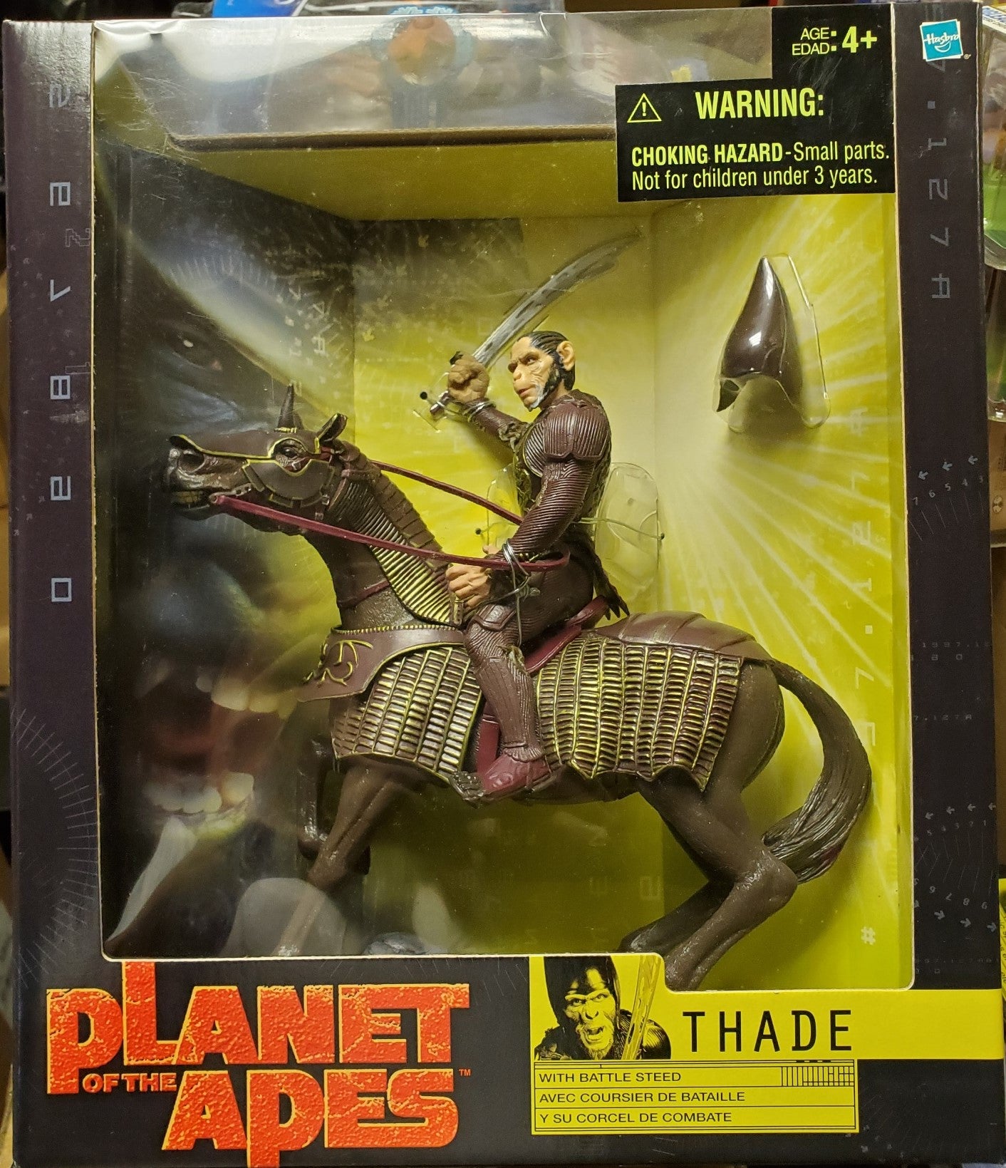 Planet of the Apes 2001 movie THADE with Battle Steed action figure