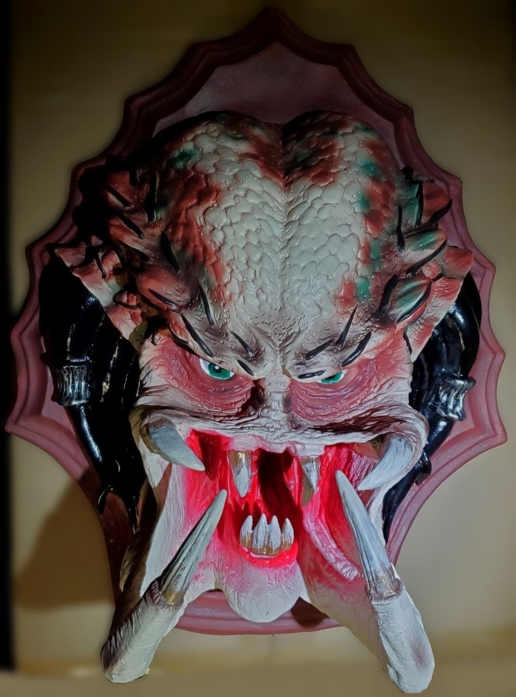 Predator wall mount statue