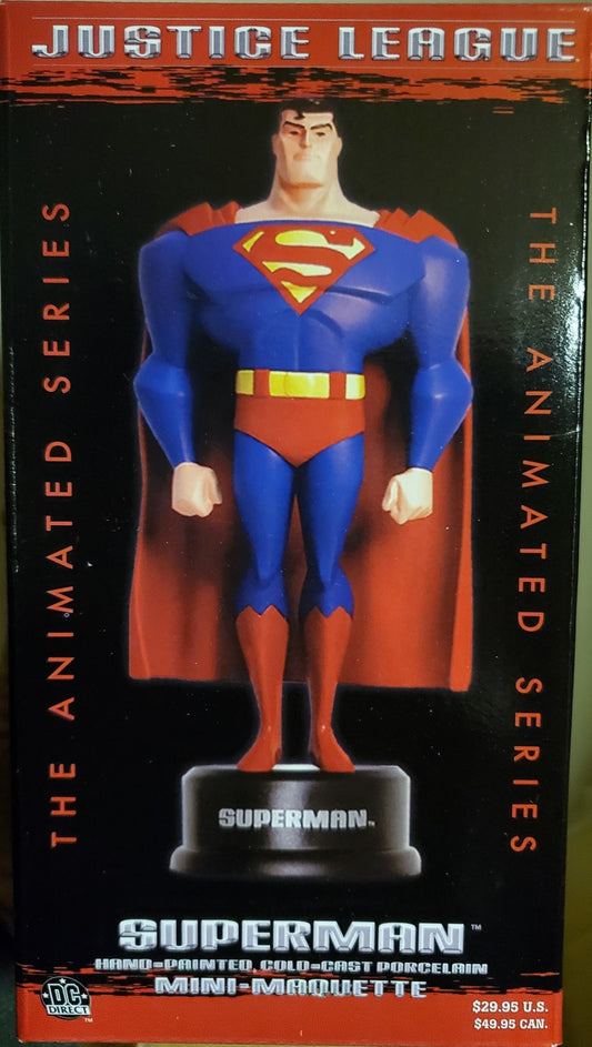 SUPERMAN Justice League animated series mini maquette