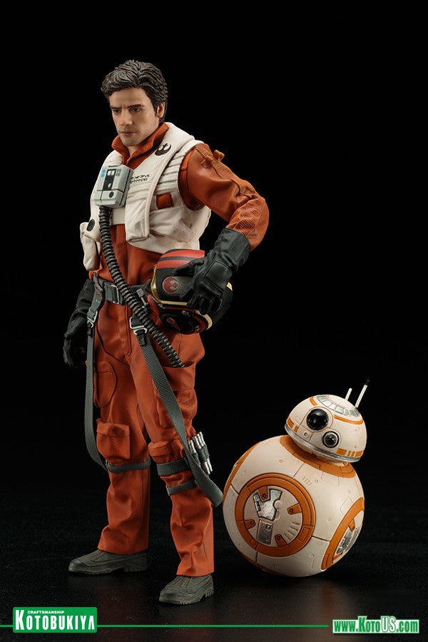 Star Wars Poe Dameron BB8 2 pack Artfx statue by Kotobukiya