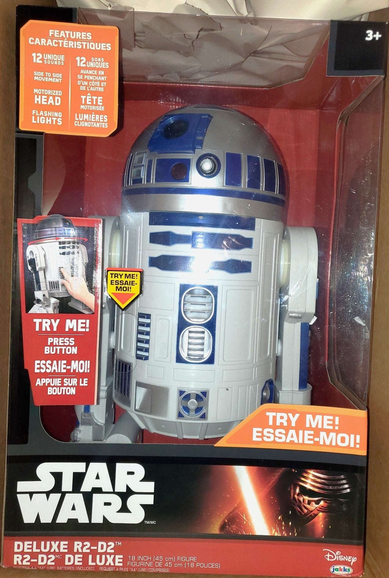 Star Wars R2-D2 18 inch Deluxe action figure w/sounds
