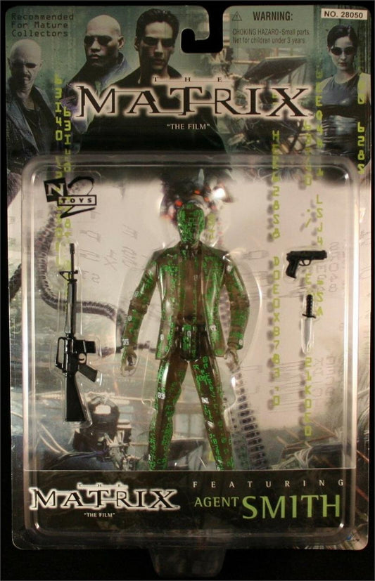 The Matrix Agent Smith in Code variant action figure