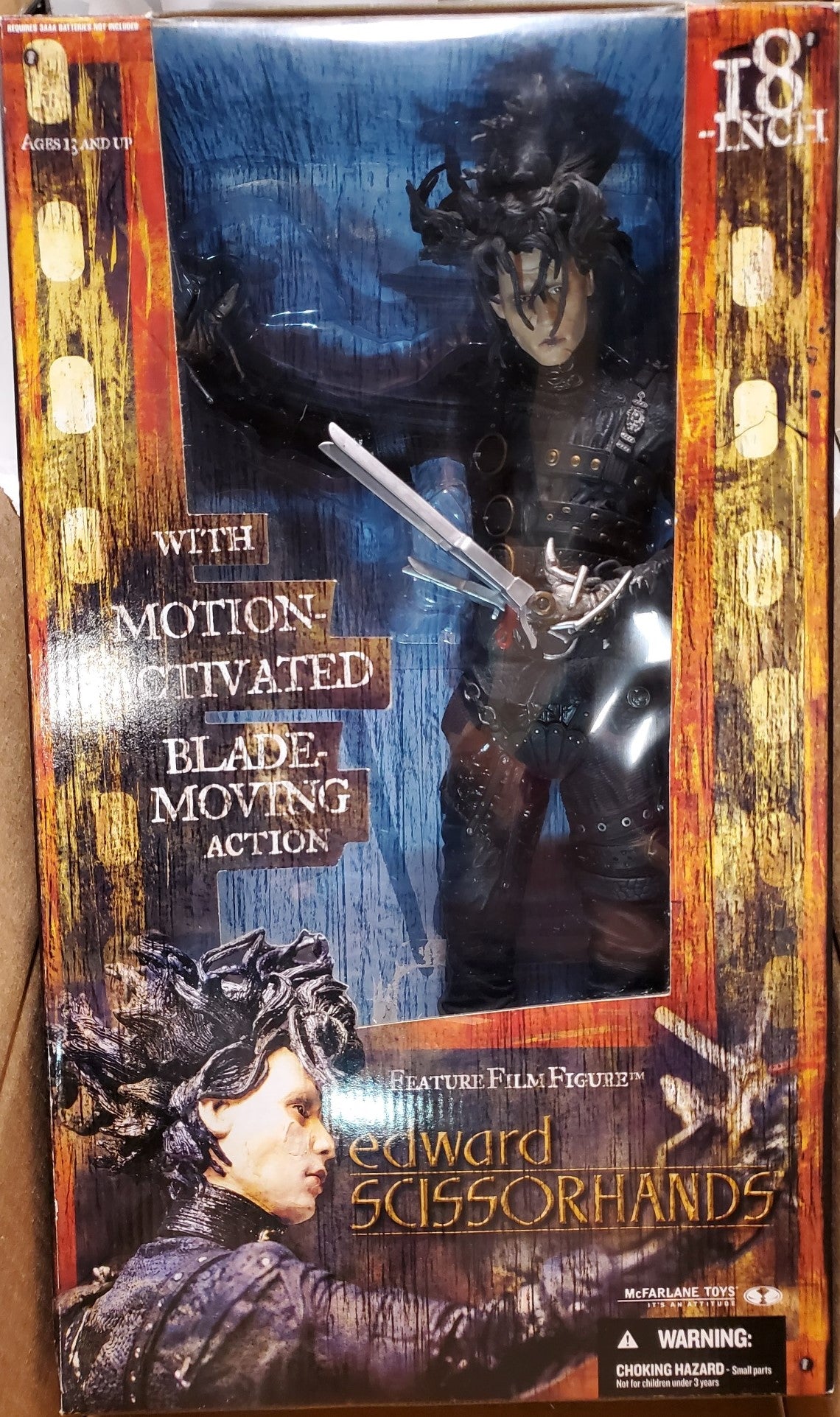 Edward Scissorhands Movie Maniacs 18 inch action figure Tim