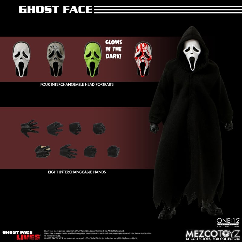 Scream GHOST FACE One:12 Collective action figure by Mezco