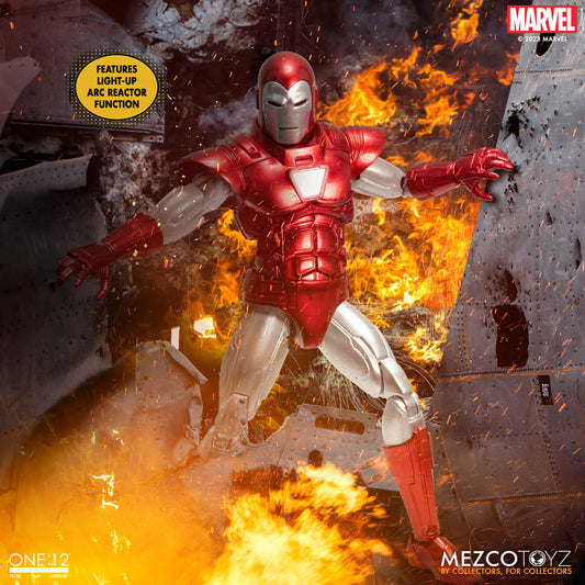 Iron Man Silver Centurion One:12 Collective action figure by Mezco