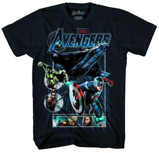 Avengers movie Drop Ship Navy T-Shirt