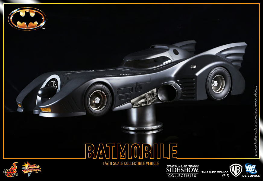 Batman 1989 BATMOBILE 1/6 scale action figure accessory by Hot Toys