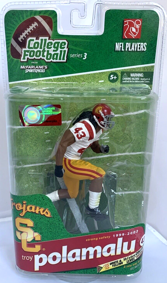 College Football series 3 TROY POLAMALU variant/chase action figure