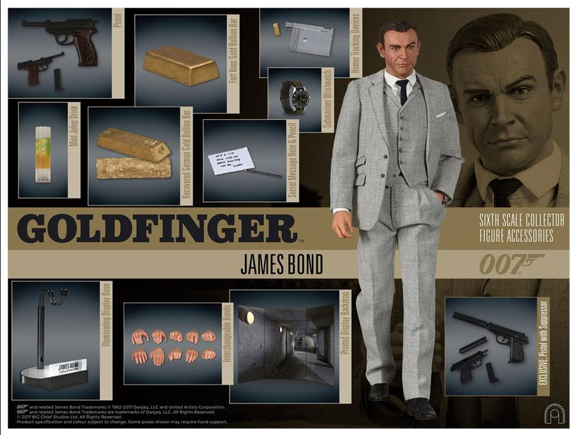 Goldfinger JAMES BOND 007 1/6 Scale action figure