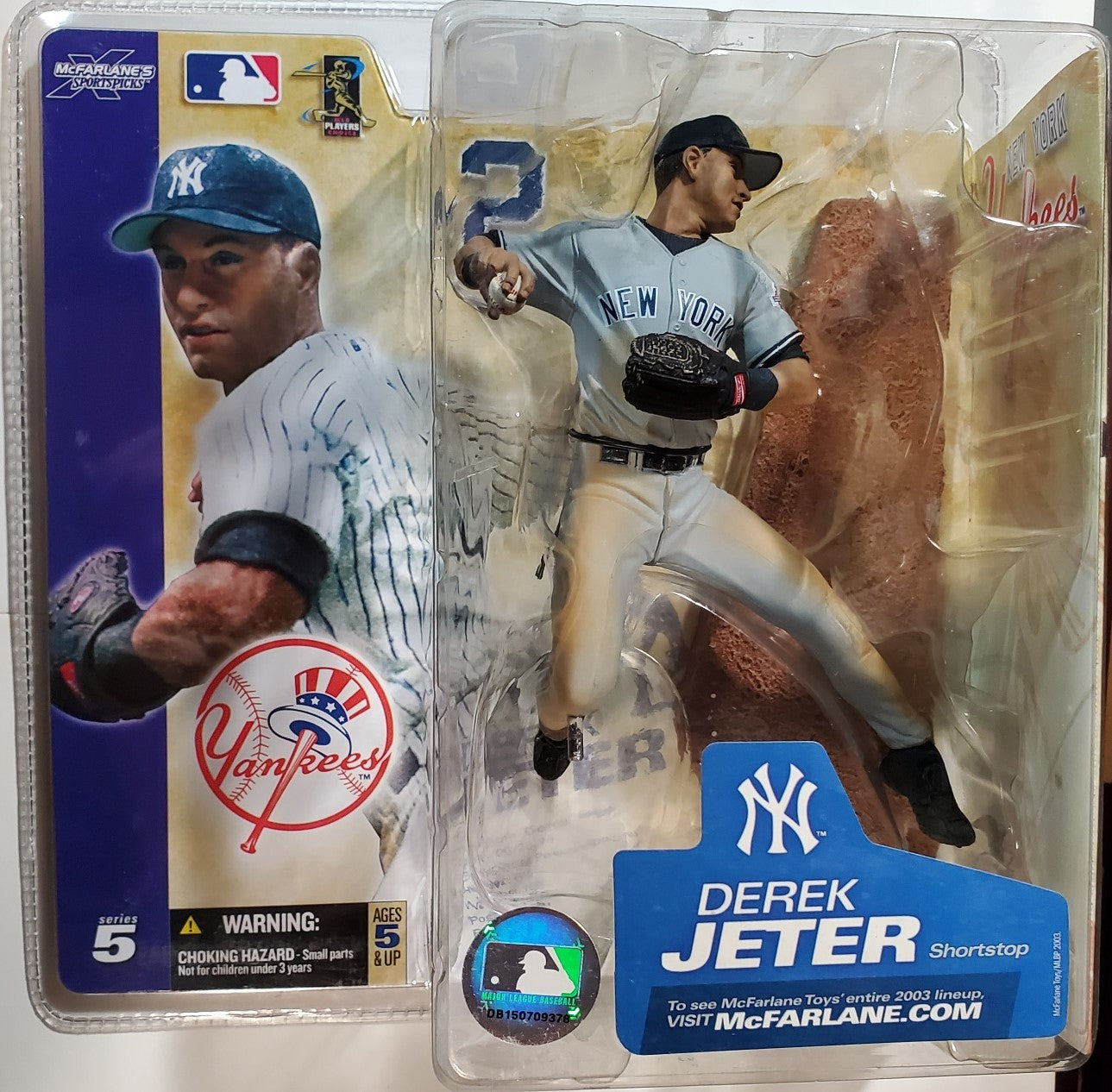 MLB series 5 DEREK JETER chase action figure 
