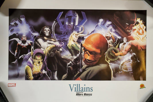 Marvel Villains lithograph by Alex Ross
