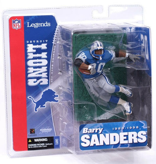 McFarlane Sportspicks NFL Legends series 1 Barry Sanders action figure