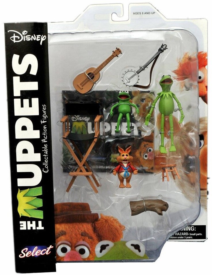 Muppets Select series 1 KERMIT with ROBIN and BEAN action figure