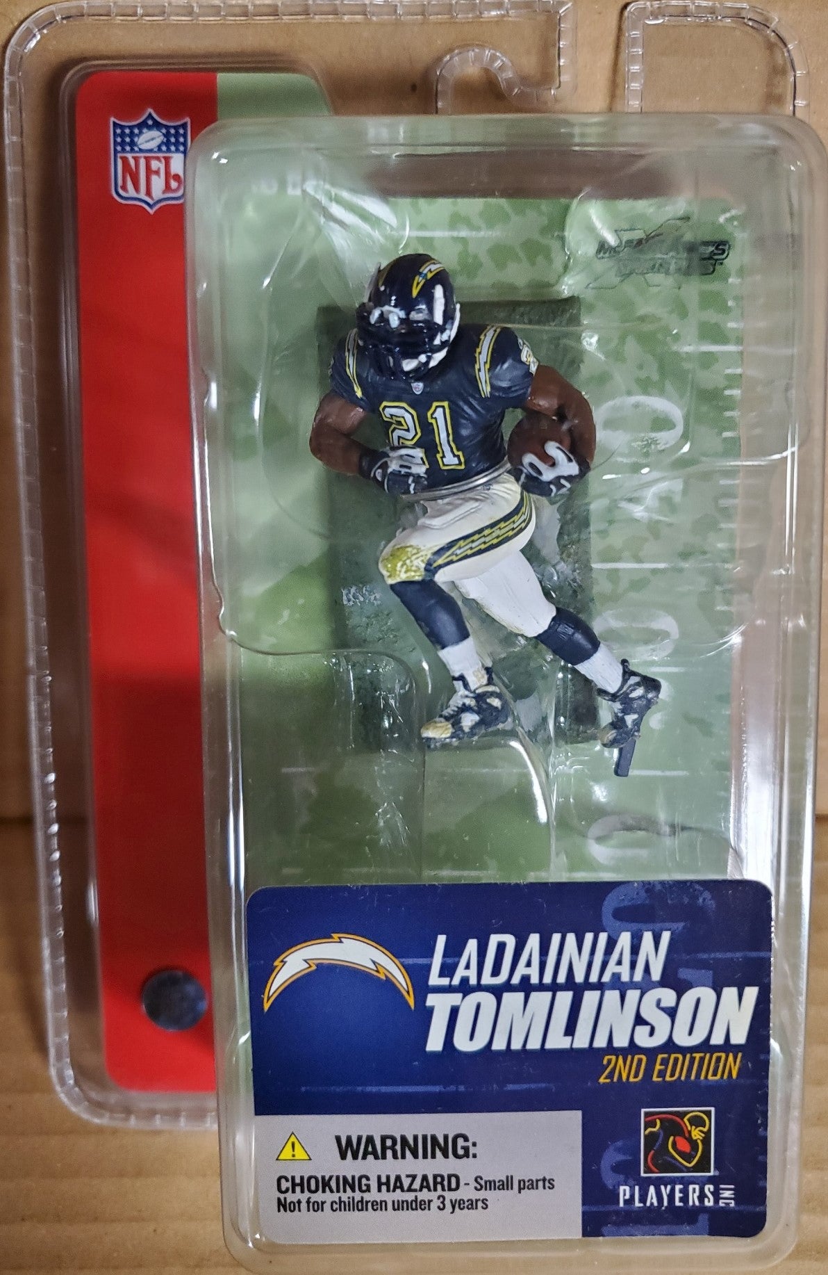 NFL 3 inch LaDAINIAN TOMLINSON action figure (San Diego Chargers)