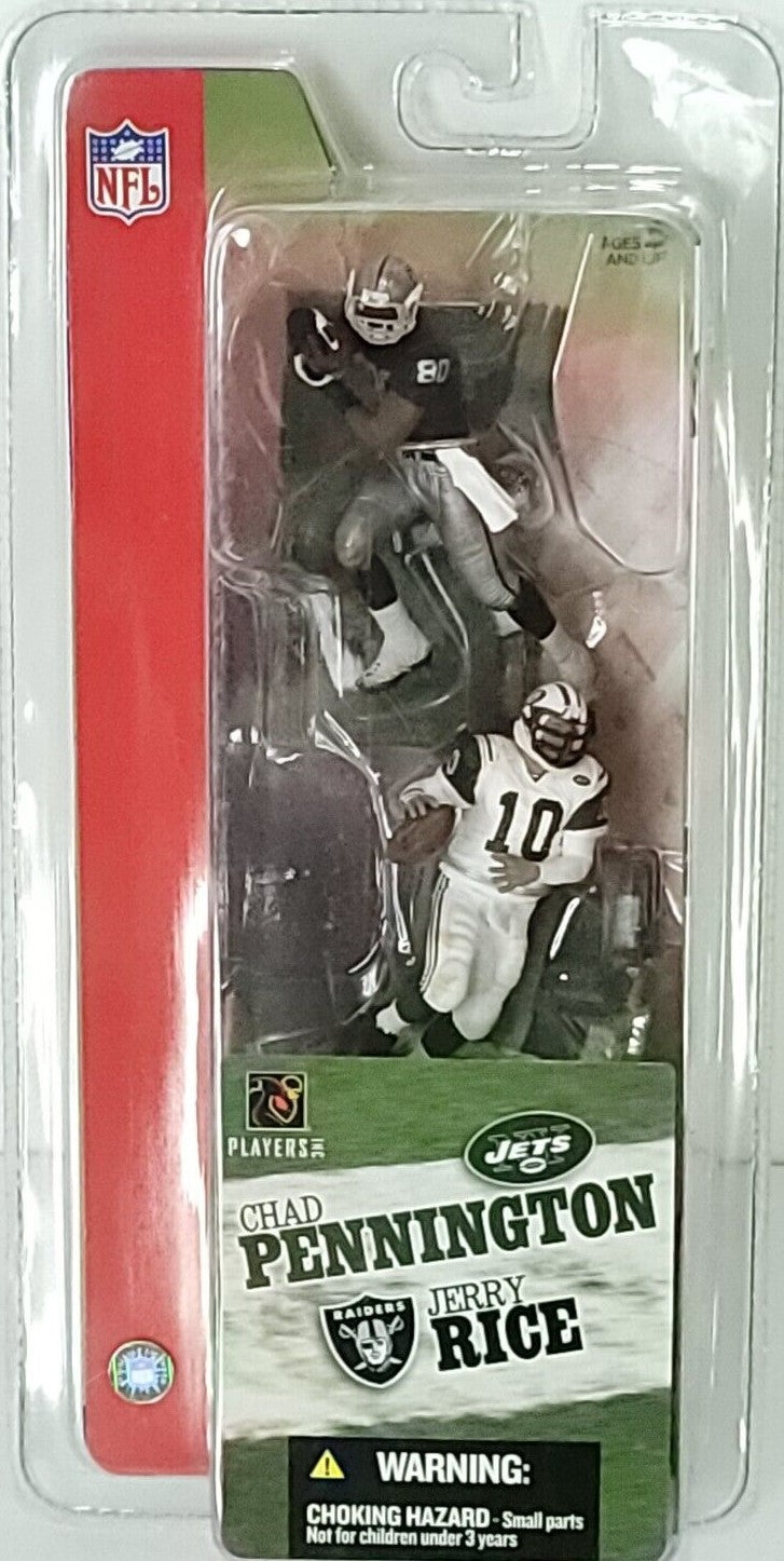NFL 3 inch series 1  Chad Pennington | Jerry Rice action figure 2 pack