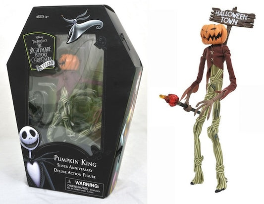 Nightmare Before Christmas Silver Anniversary PUMPKIN KING Deluxe action figure