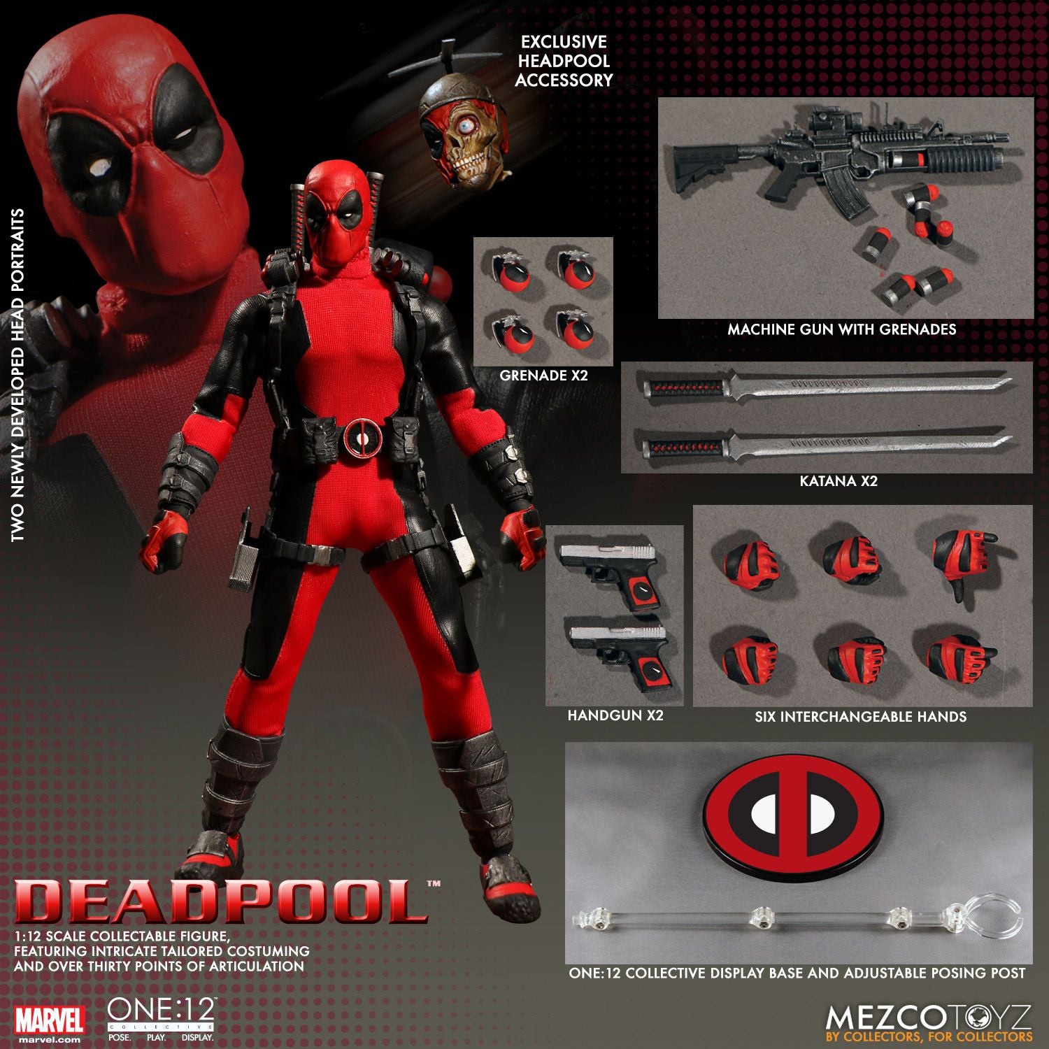 One:12 Collective Deadpool Mezco Exclusive action figure