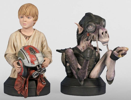 Star Wars Anakin Skywalker Sebulba mini bust set