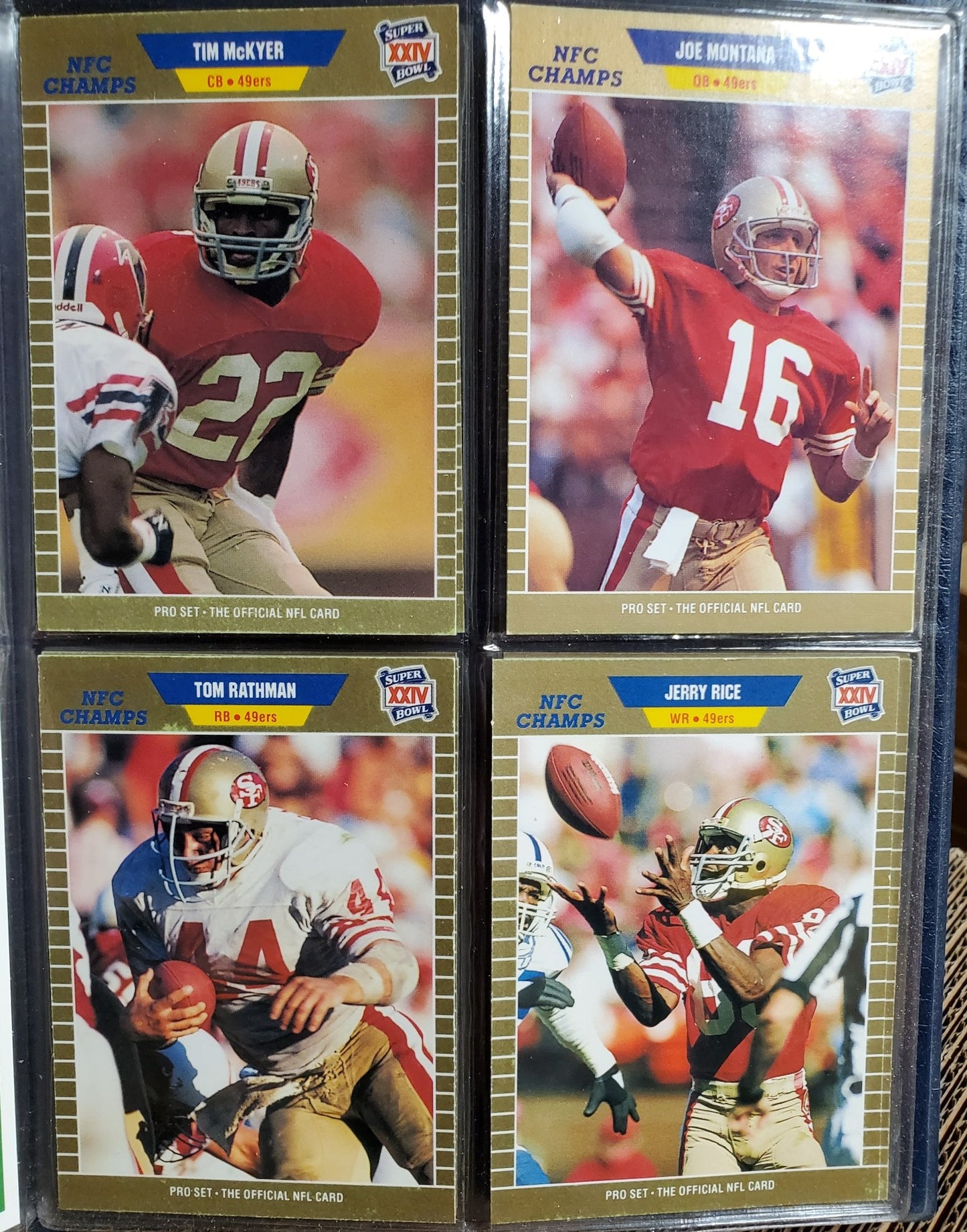 Super Bowl XXIV GTE Special Collectors Edition Trading Card Binder Set
