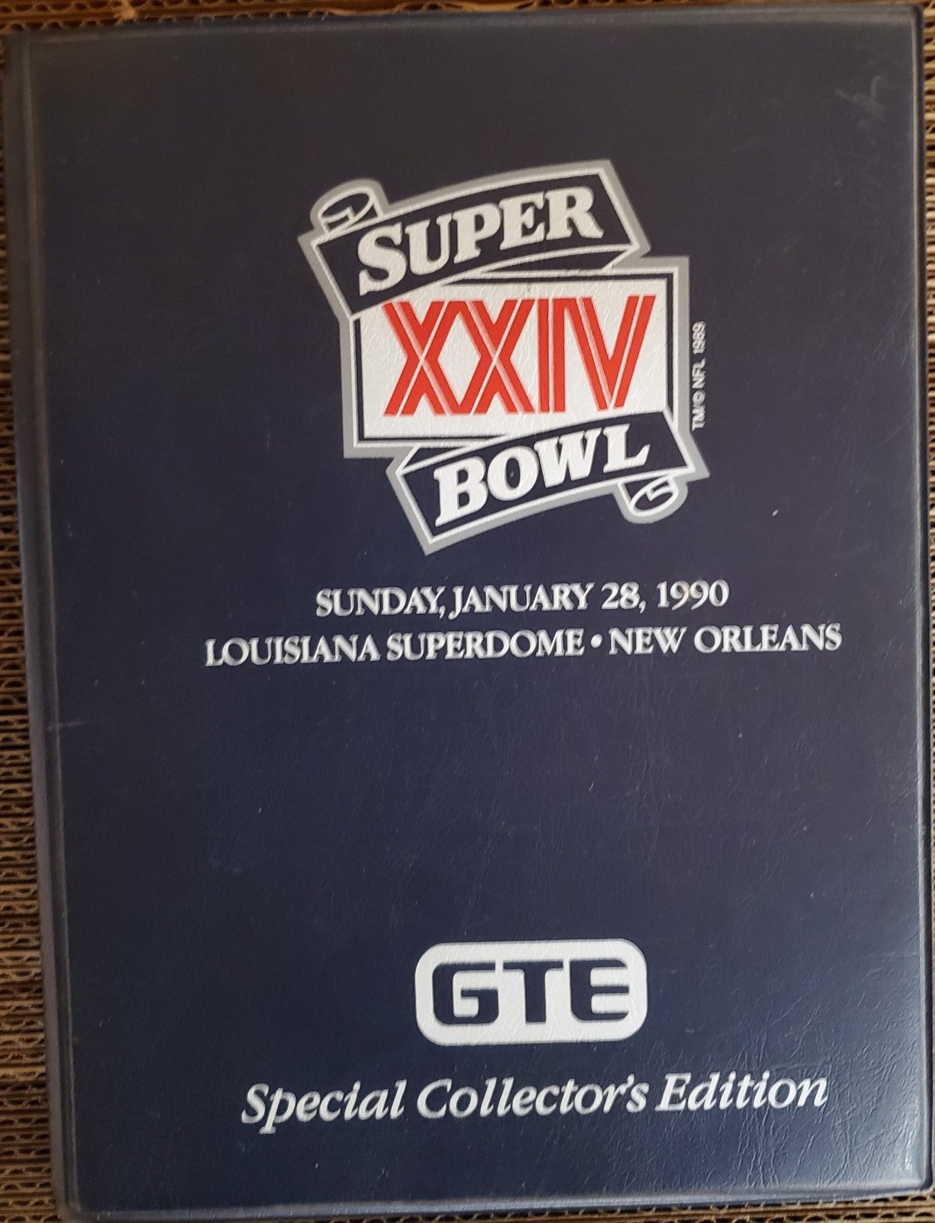 Super Bowl XXIV GTE Special Collectors Edition Trading Card Binder Set