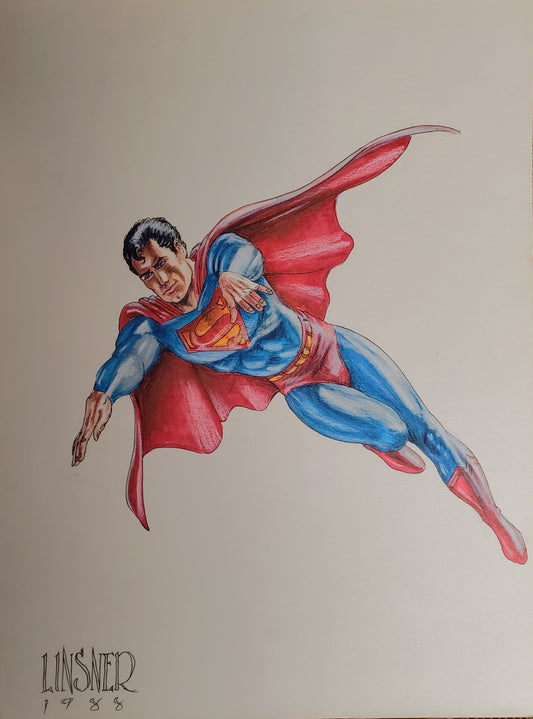 Superman original art work