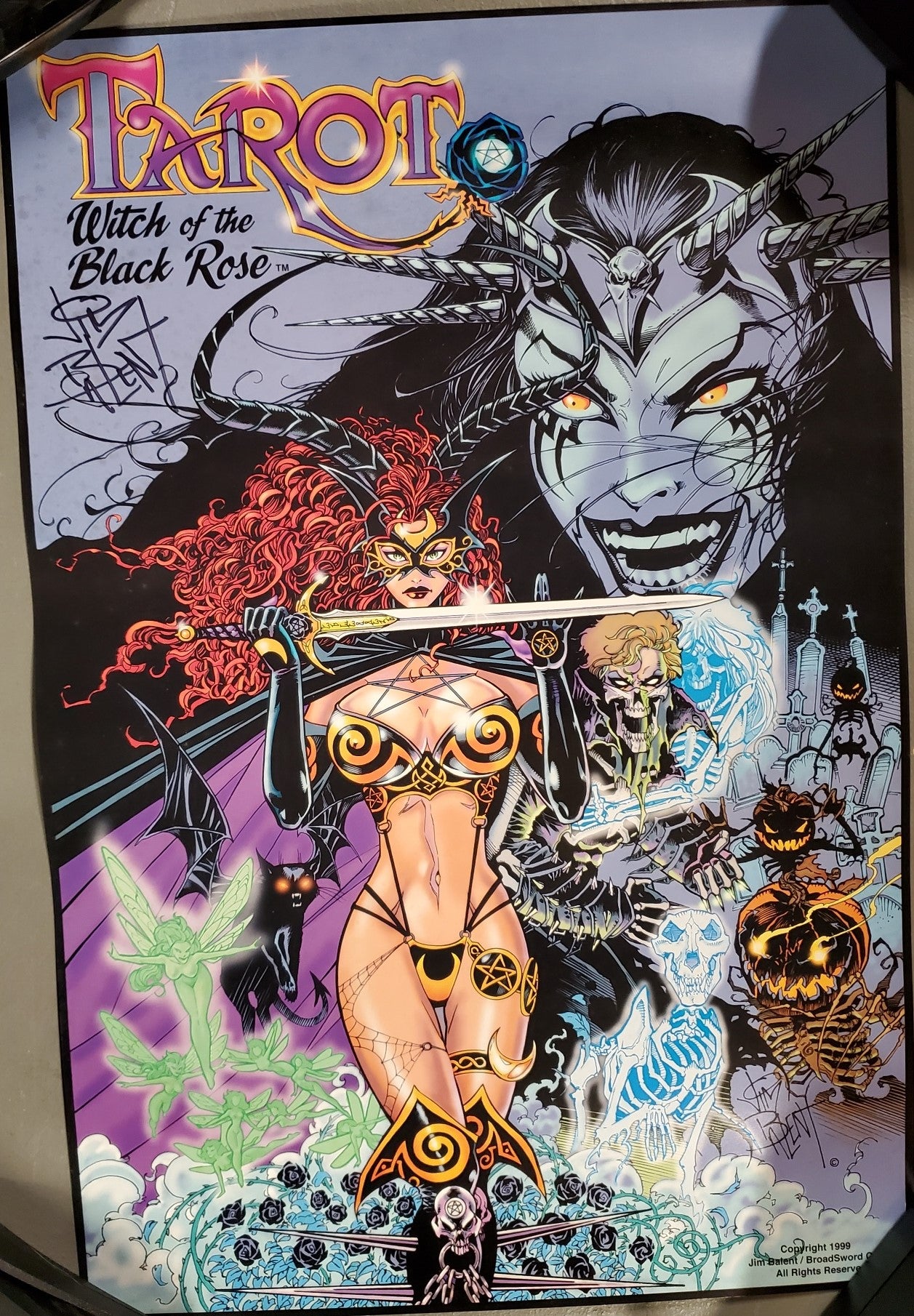 Tarot: Witch of the Black Rose #1 signed print by Jim Balent