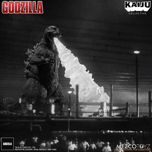 Godzilla B&W (1954) KAIJU Collective action figure by Mezco